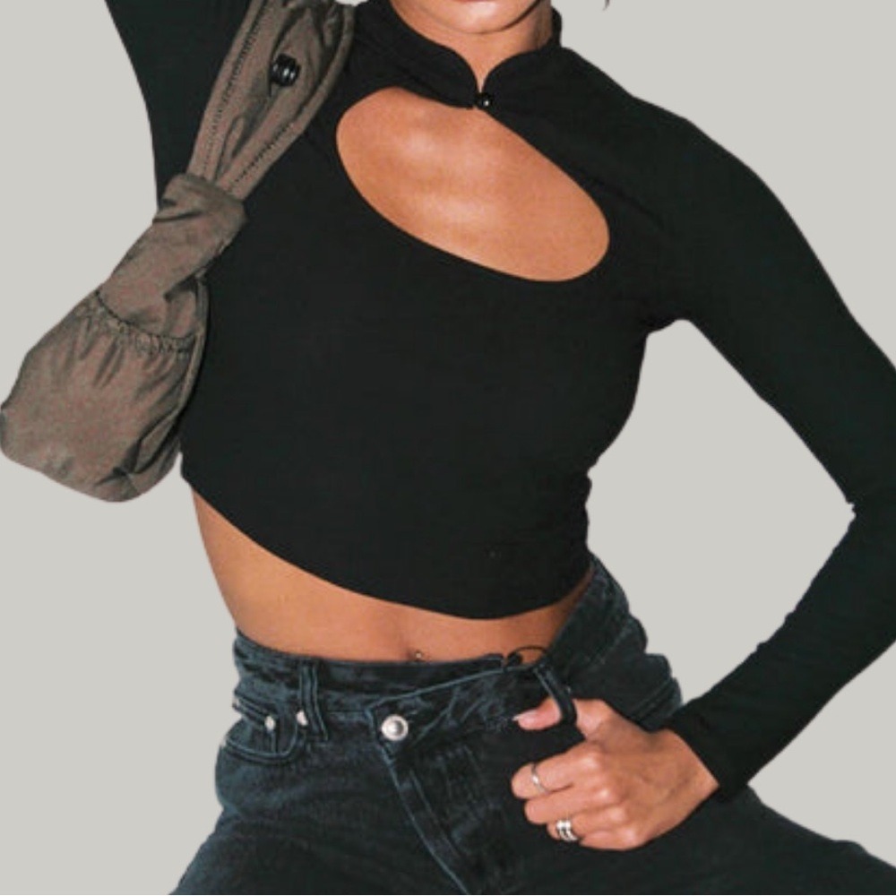 LIKE NEW Princess Polly Cut Out Crop Top